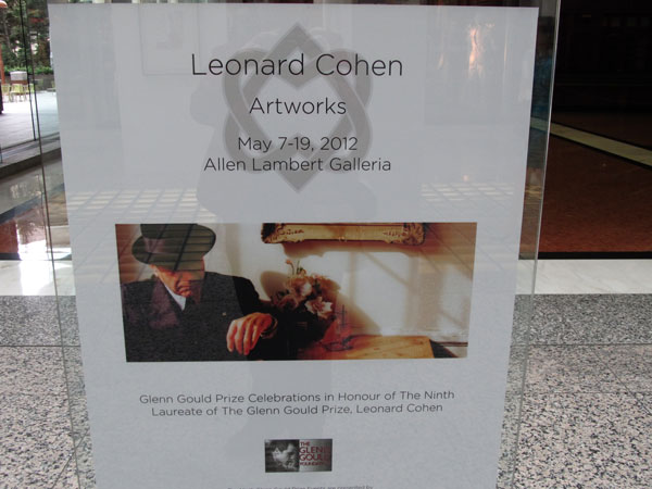Leonard Cohen Art Exhibit Toronto